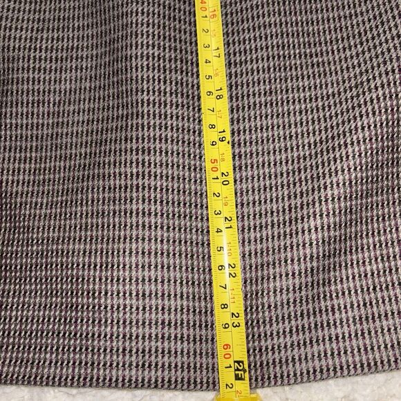 Vntg Breckenridge Houndstooth Wool Pencil Skirt Womens 10 Office Academia Preppy - Picture 4 of 8